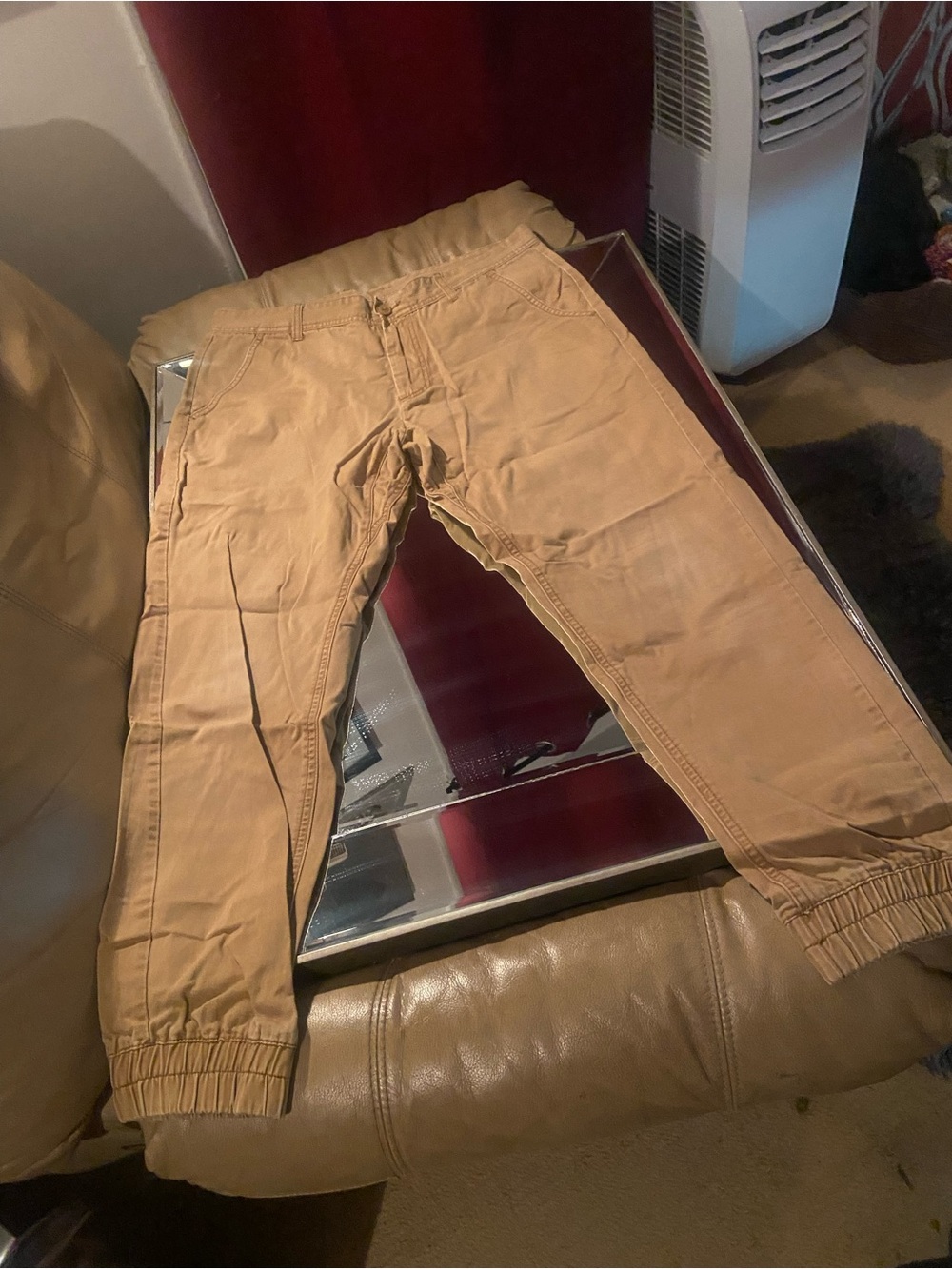 Old Navy Tan Cargo-Style Jogger Pants